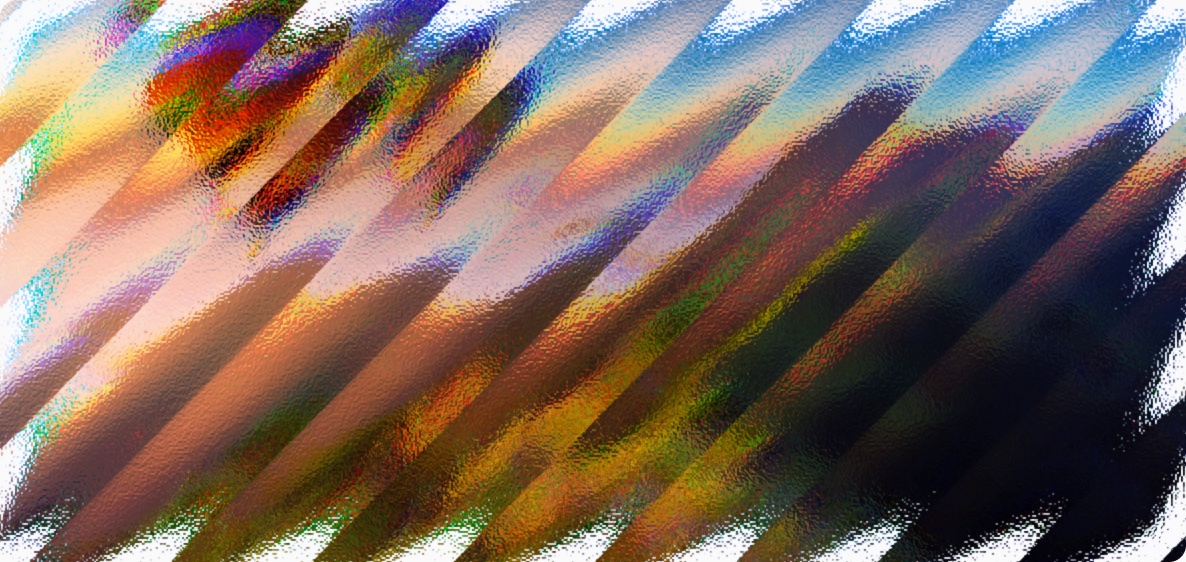 Iridescent refracted-light pattern
